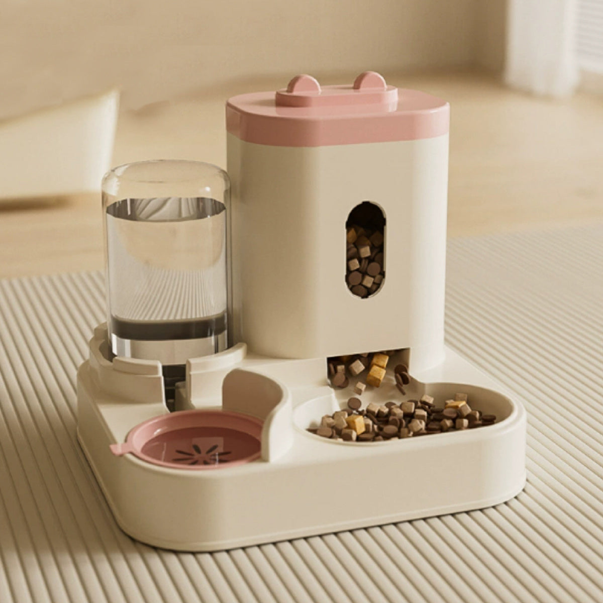 Gravity Pet Feeder with Water Dispenser
