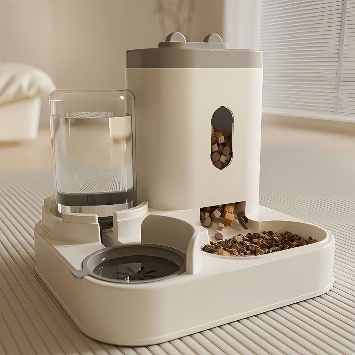 Gravity Pet Feeder with Water Dispenser