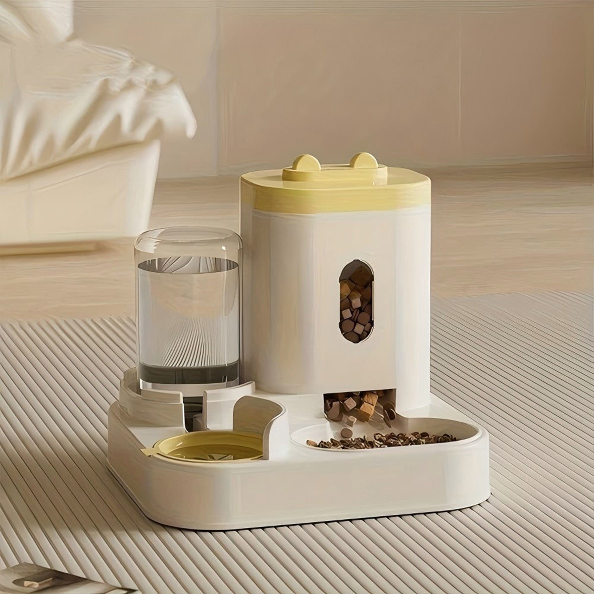 Gravity Pet Feeder with Water Dispenser