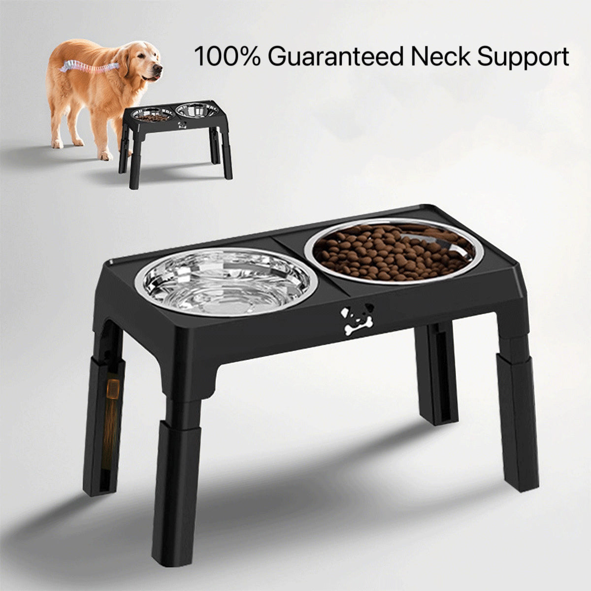 Adjustable Elevated Dog Feeder