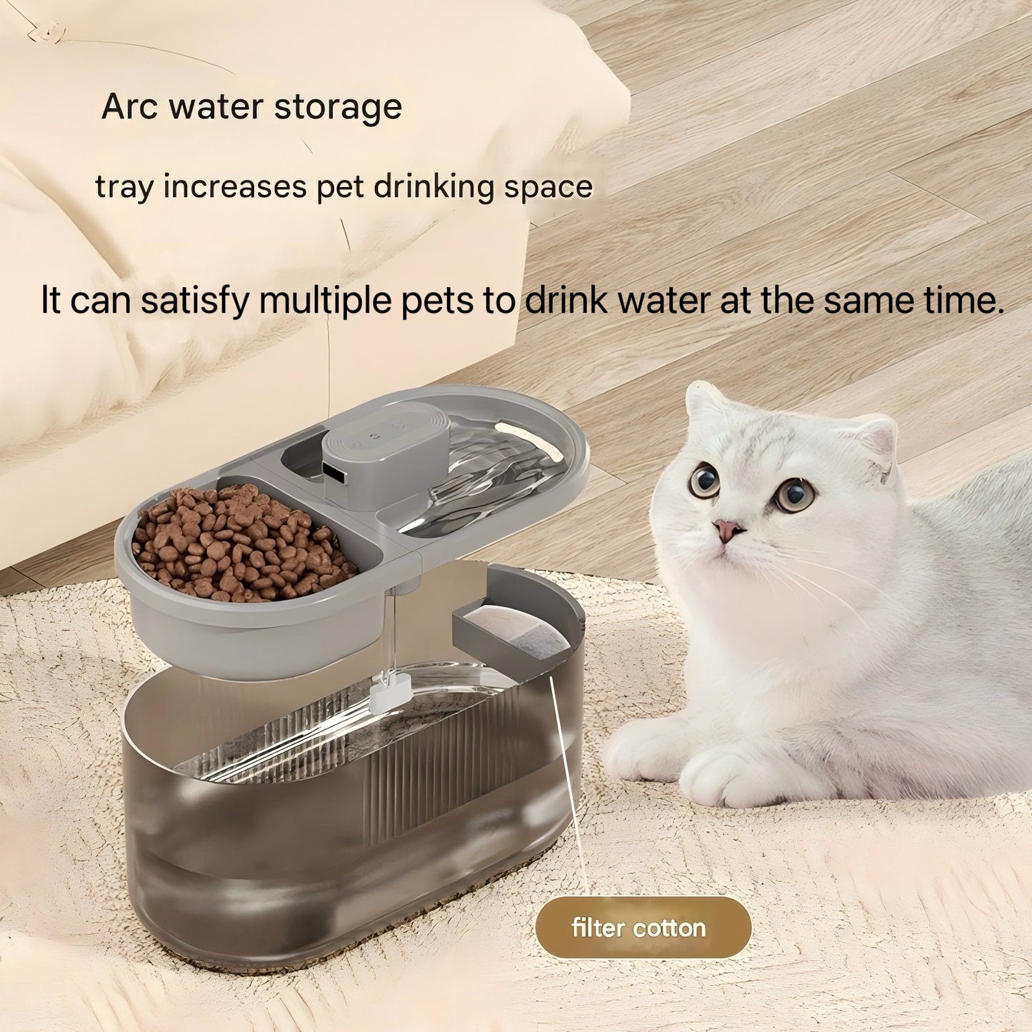 Pet Feeder and Water Fountain