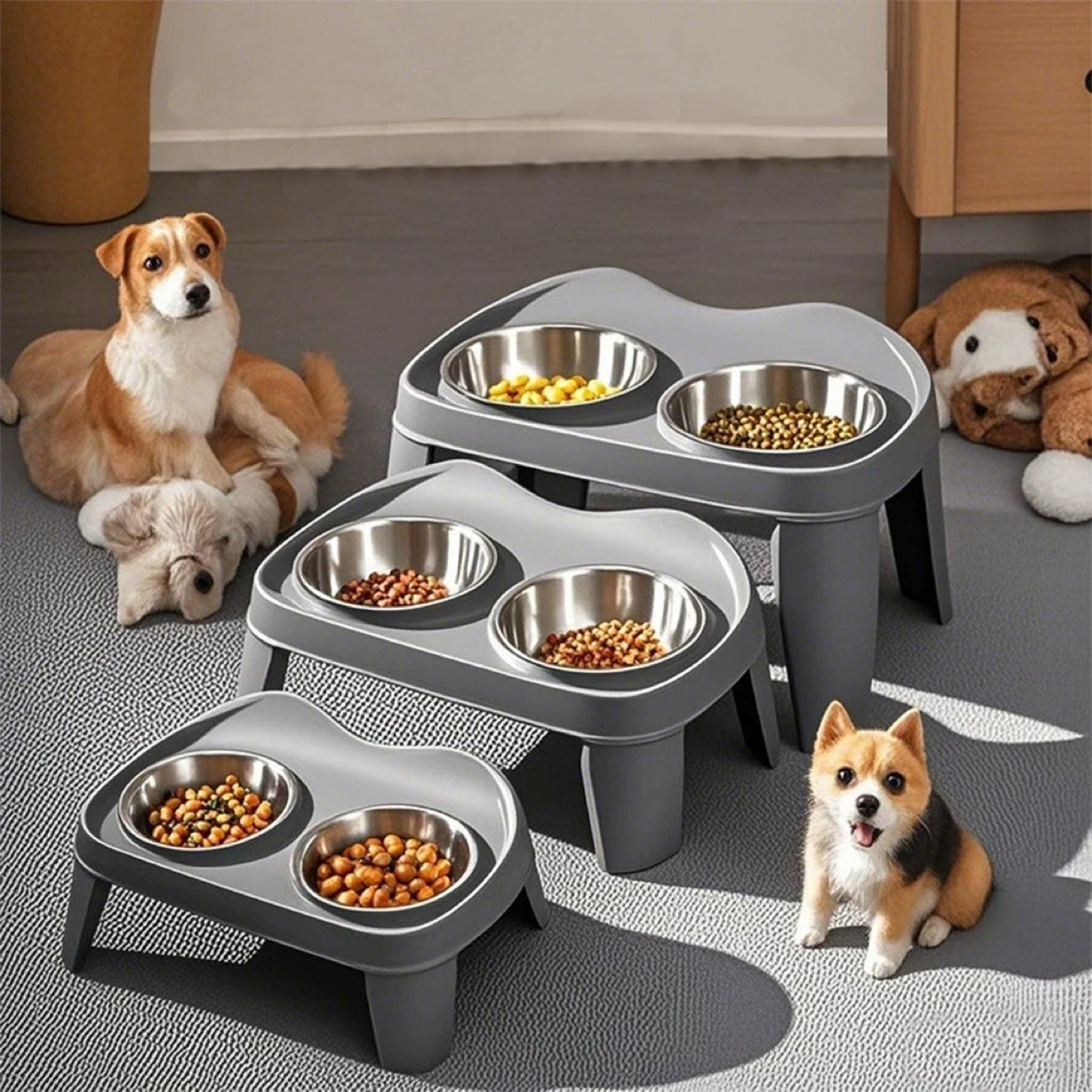 Adjustable Elevated Dog Feeder