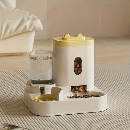 Gravity Pet Feeder with Water Dispenser