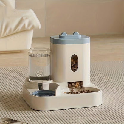 Gravity Pet Feeder with Water Dispenser